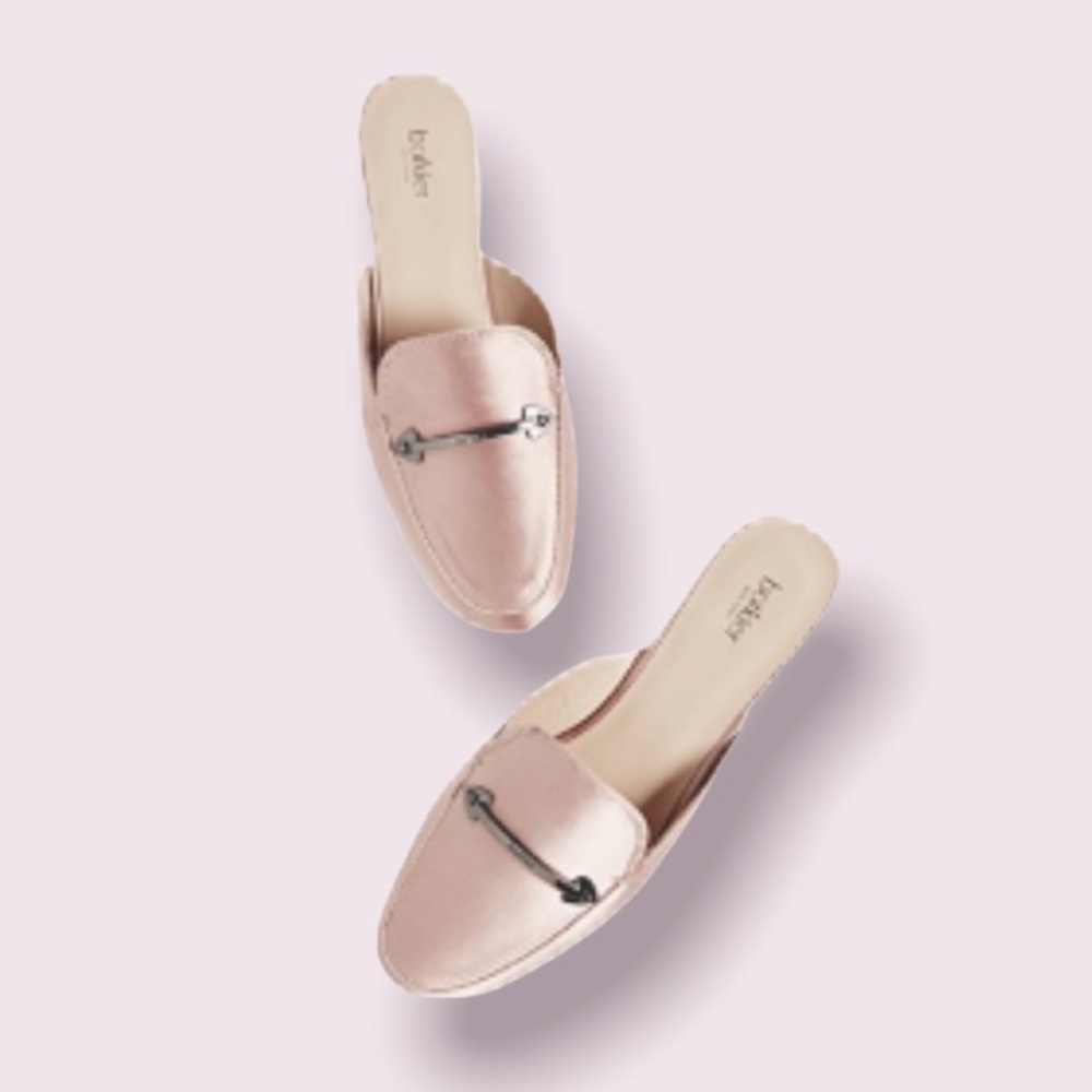 Botkier Clare Loafer Mule in Satin Blush